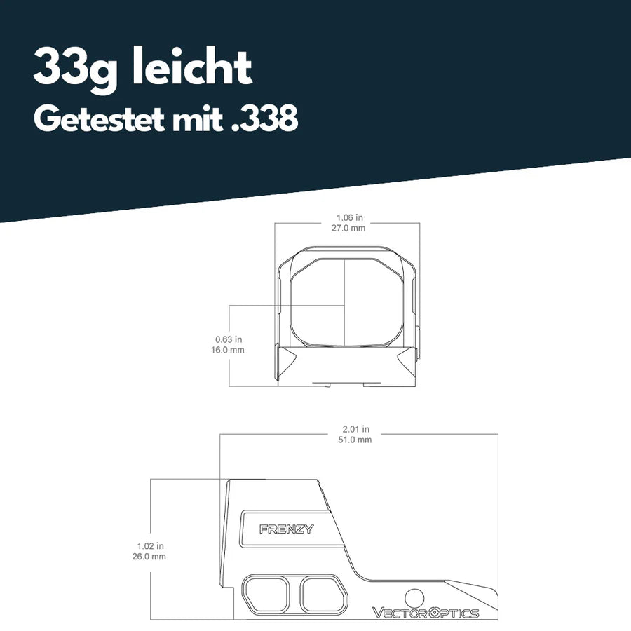 Vector Optics Frenzy 1x16x21 pour Glock MOS