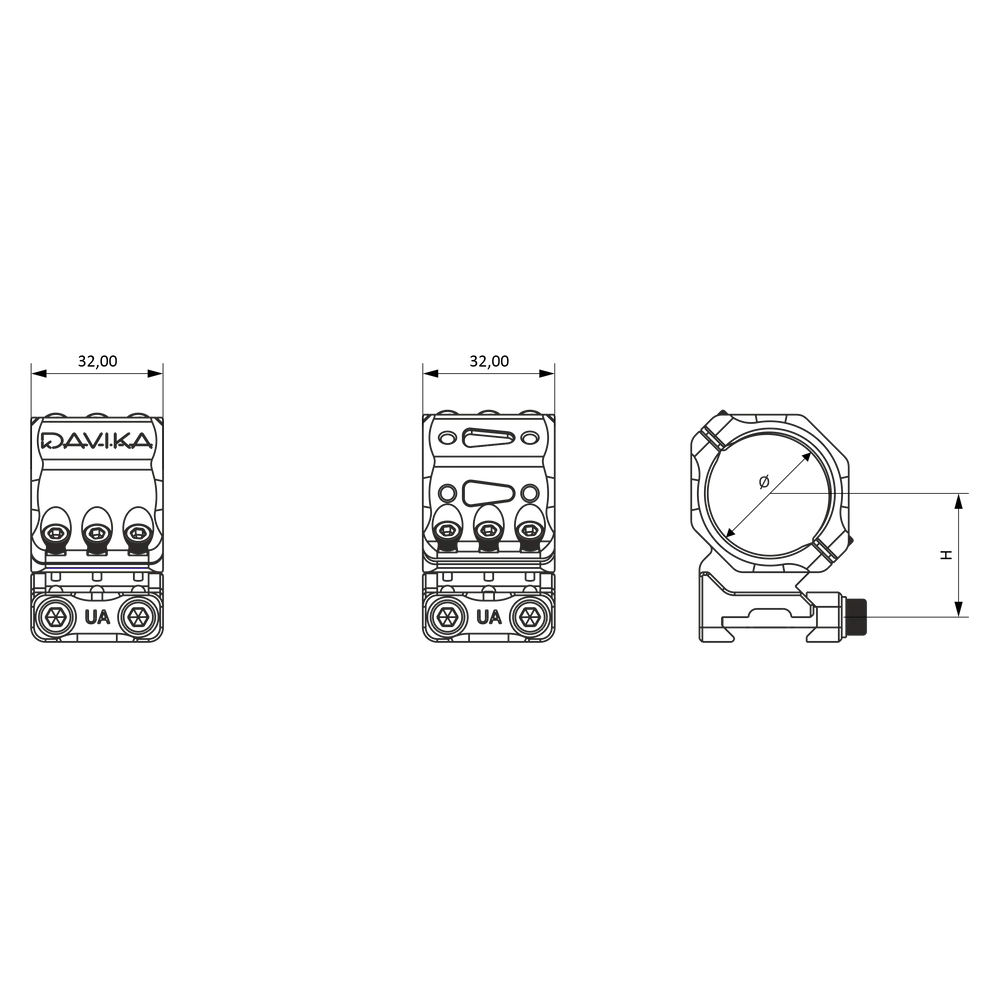 30mm anelli per ottiche | Base Picatinny