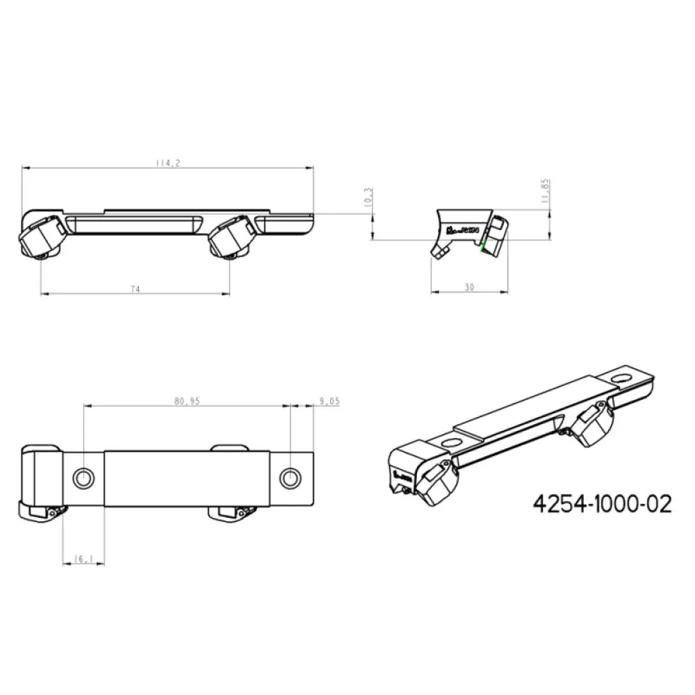 34mm anelli per cannocchiale | base Blaser corta