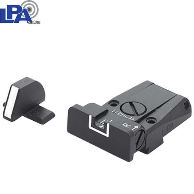 Springfield XD-XDM-XDS, HS Produkt HS-9, SF19 & S-Line adjustable sight set with white lines LPA