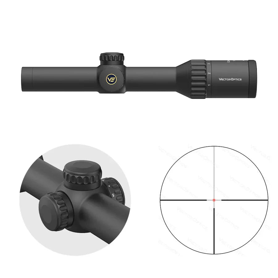 Vector Optics Continental x6 1-6x24 Fiber cannocchiale Vector Optics
