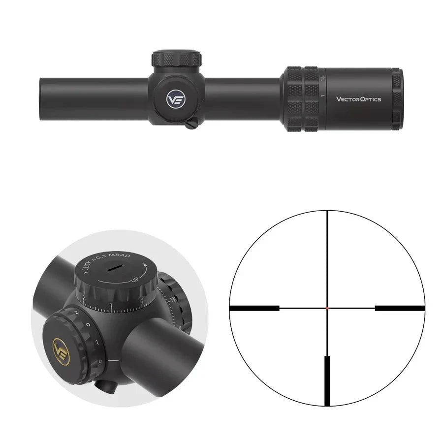 Vector Optics Grizzly 1-6x24i HD Fiber Zielfernrohr Vector Optics