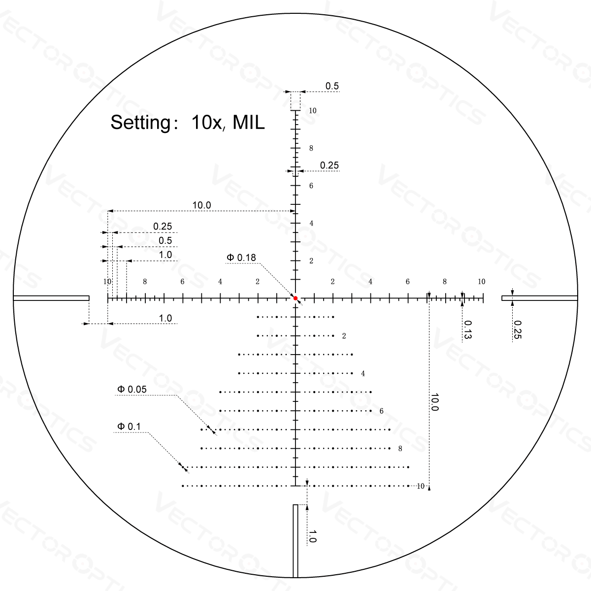 Vector Optics Veyron 3-12x44IR SFP lunette de visée compacte pour carabine
