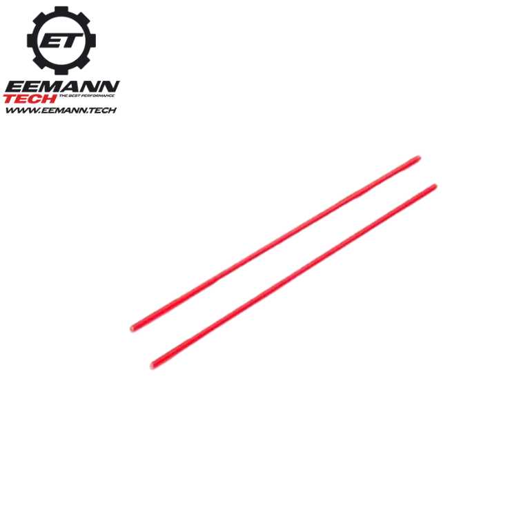 Asta di ricambio in fibra ottica | 2 pz - Rosso 1.0 mm