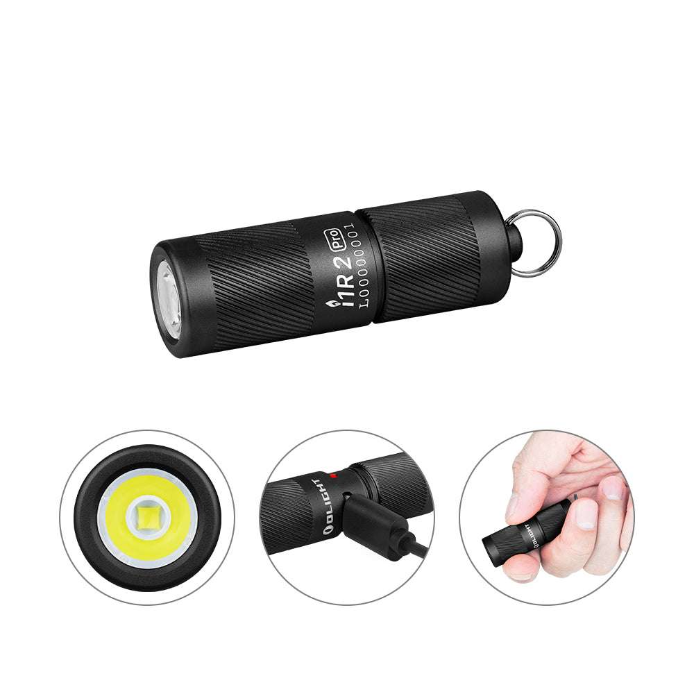Olight i1R 2 Pro | torcia portachiavi ricaricabile | 180 lm - Black