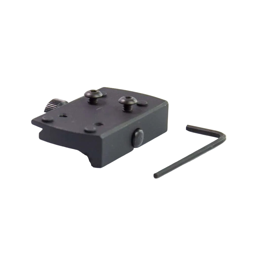 Picatinny attacco red dot con dado zigrinato | Shield RMSc impronta