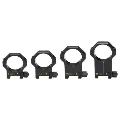 30mm Zielfernrohrmontageringe | Picatinny-Basis mit Schraubmutter