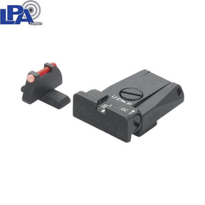Beretta [92A1 92X 92XI 98A1 M9A3 & other] mire regolabili | con fibra ottica