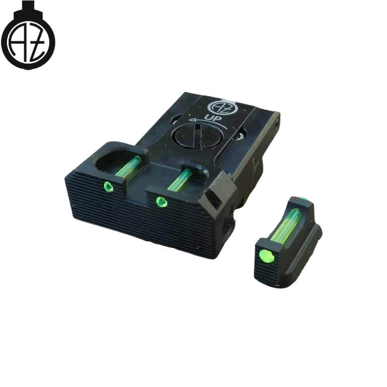 CZ P-10 réglable organes de visée avec fibres optiques | type B 