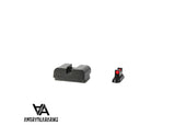 CZ P-10 plaque adaptatrice low organes de visée | avec fibre optique