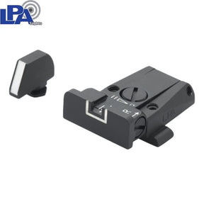 Mire regolabili per Glock [G17 G19 G26 & other] | con linee bianche