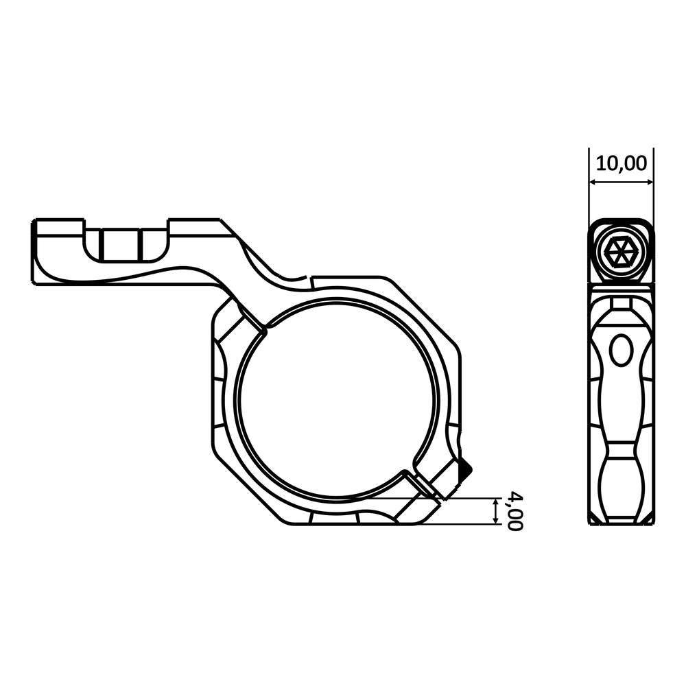 Offset-Wasserwaage für Zielfernrohr 