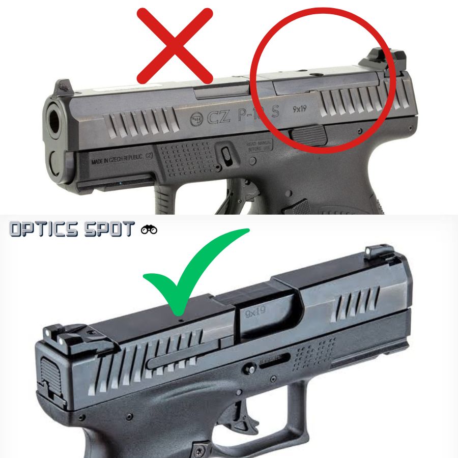 CZ P-10 [P-10C, P-10F, P-10S] Rotpunktmontage | Shield RMSc Footprint 