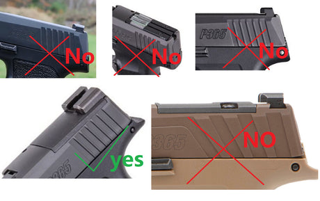 Sig P365 [X & XL] Adapterplatte | Typ C [RMR RTS & Docter Footprint]