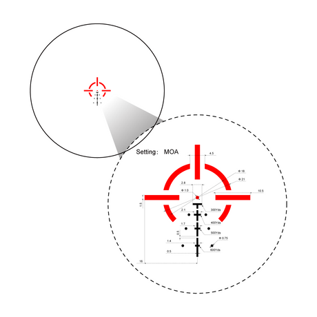Vector Optics Paragon 3x18 ultrakompaktes Prisma-Zielfernrohr