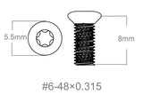 Set de vis 3pcs | 6-48x0.315’’ [T10]