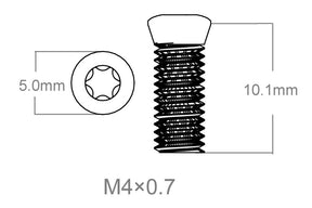 Jeu de vis 3pcs | M4x0.7 [T10]