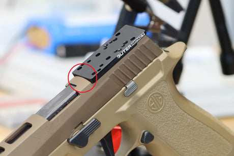 Sig P320-XFIVE [2014 - 2018] piastra adattatrice | type C [RMR RTS & Docter impronta]