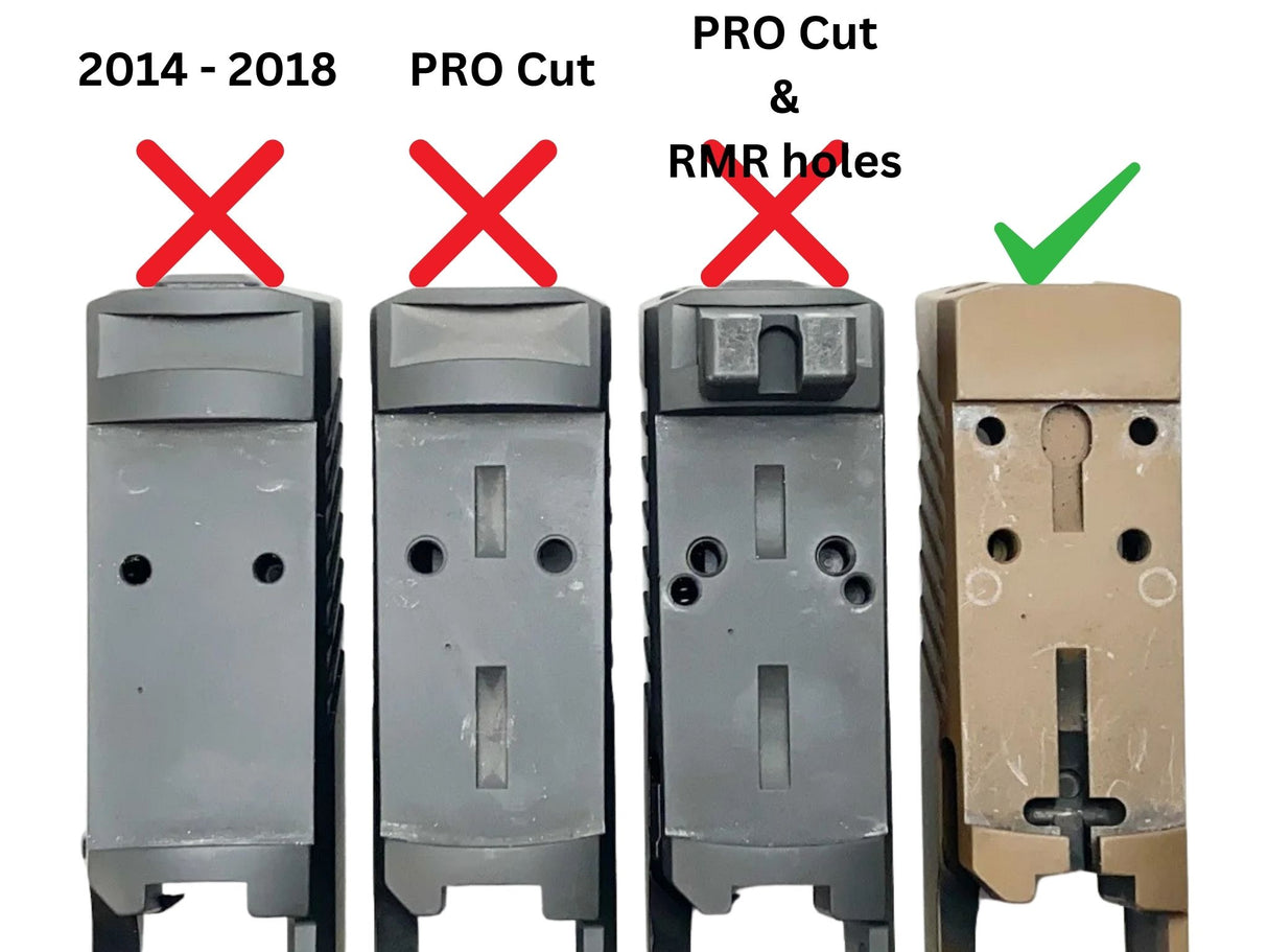 Sig P320 optics ready plates compatibility overview