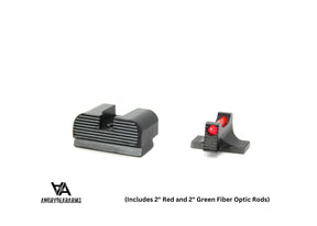 Sig P365 organes de visée sport hauts avec fibre optique