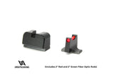 Sig Sauer P220 P226 P229 P320 & P365 plaque adaptatrice tall sport organes de visée avec fibre optique