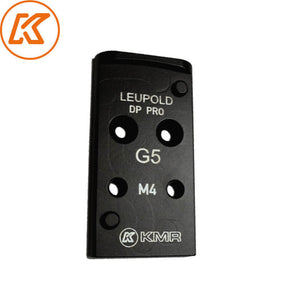 Steel plaque adaptatrice for Glock MOS | Leupold DPP empreinte