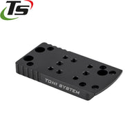 Tanfoglio Stock 2 Optic [Post 2022] plaque adaptatrice | type A [RMSc, DPP & Docter empreintes] 