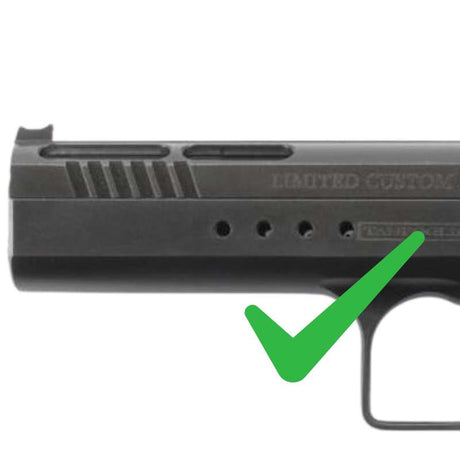 Attacco red dot laterale per modelli Tanfoglio con fori preforati | impronta Trijicon RMR