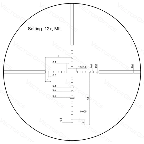 Vector Optics Veyron 3-12x44 SFP kompaktes Zielfernrohr