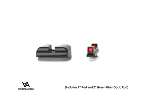 Walther PDP niedrige Visierung | mit Faseroptik
