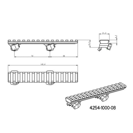 Adapter für Picatinny-Schiene | Blaser Basis