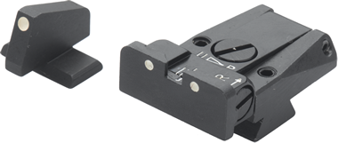 Browning Hi-Power mire regolabili | punti bianchi