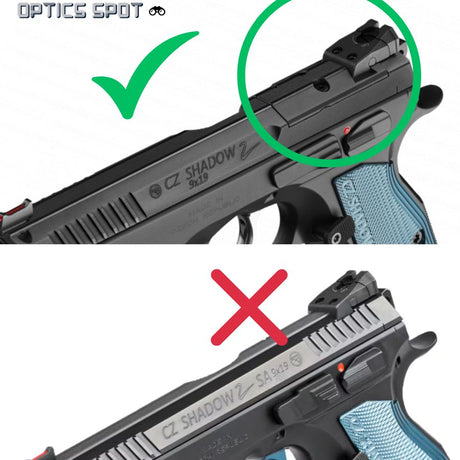 CZ Shadow 2 piastra adattatrice | Aimpoint A-CUT impronta