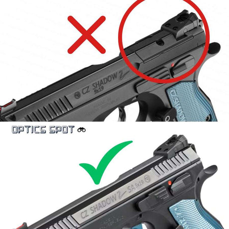 CZ Shadow 2 Rotpunktmontage | Shield RMSc Footprint