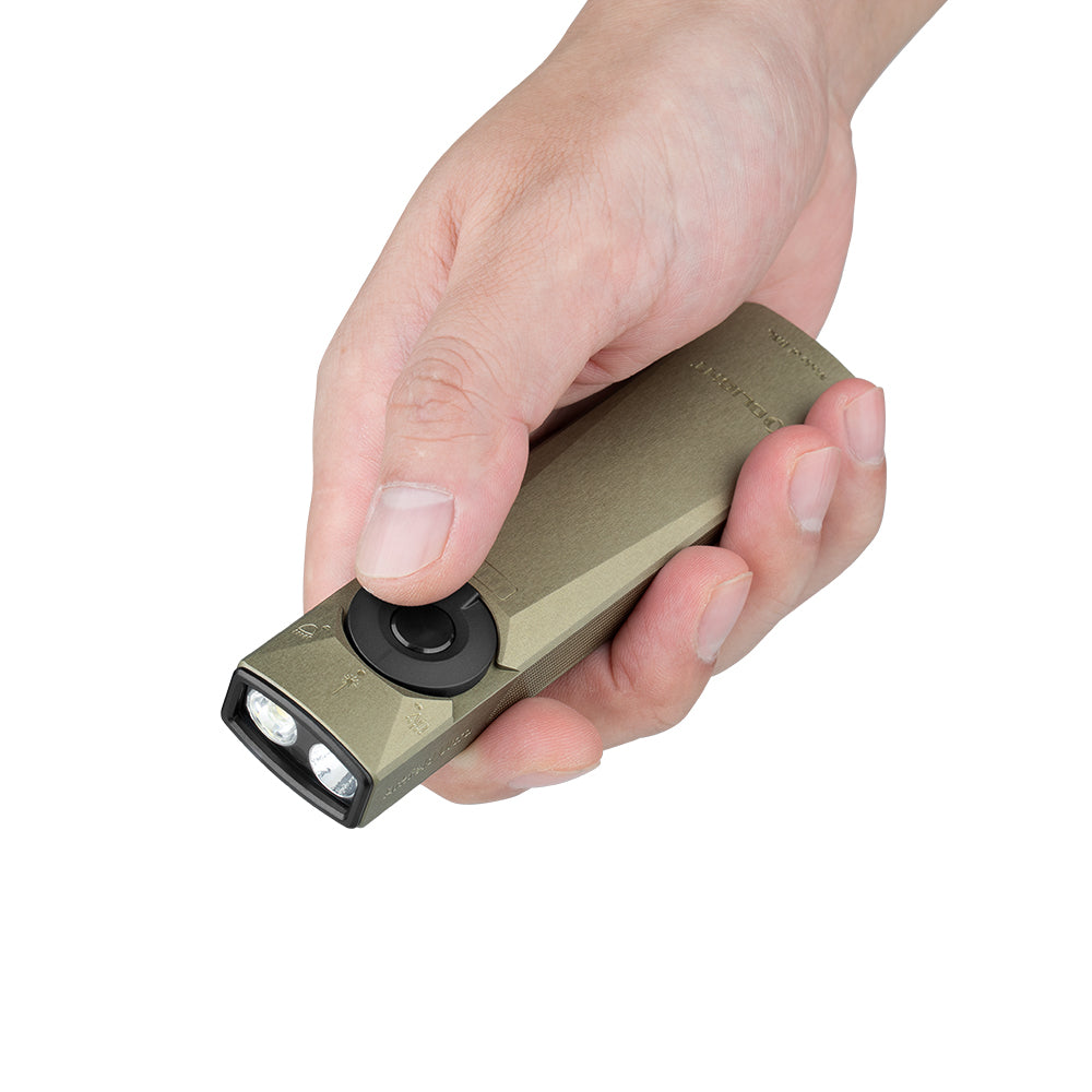 Olight Arkfeld Ultra | lampe EDC plate 3-en-1 | 1.400 lm - Olive Green