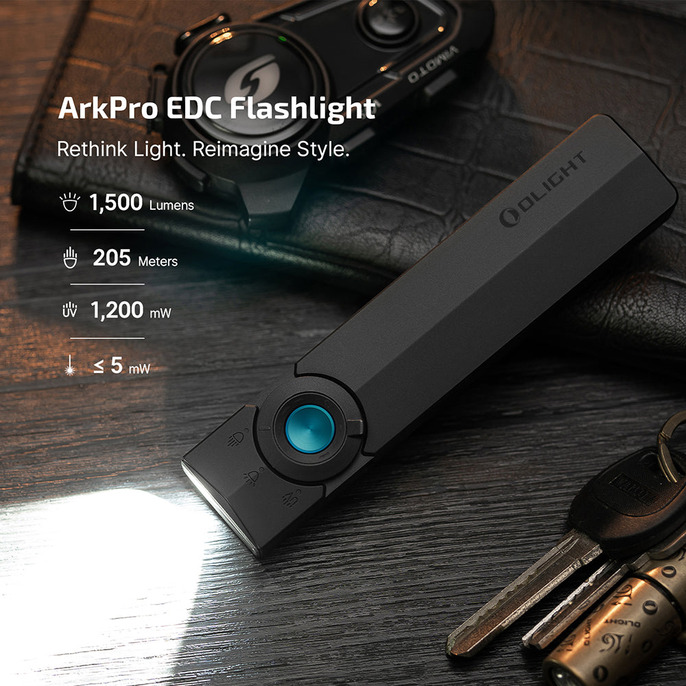 Olight ArkPro | torcia EDC piatta 4-in-1 | 1.500 lm