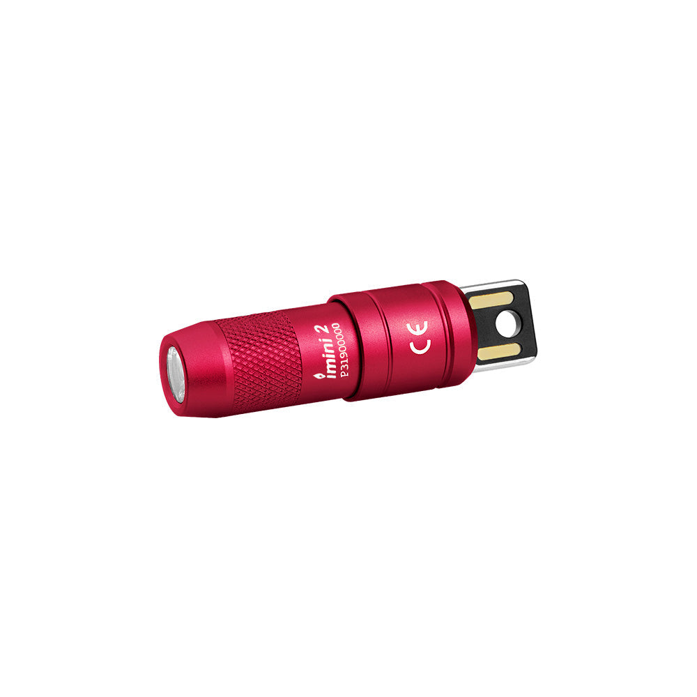 Olight imini 2 | mini lampe porte-clés rechargeable | 50 lm - Passionate Red