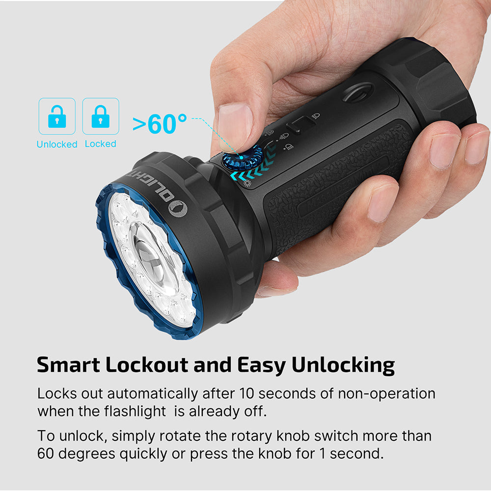 Olight Marauder 2 Mini | leistungsstarke wiederaufladbare Taschenlampe | 10.000 lm
