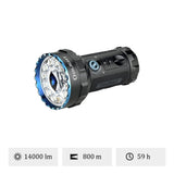 Olight Marauder 2 | ultra leistungsstarke wiederaufladbare Taschenlampe | 14.000 lm