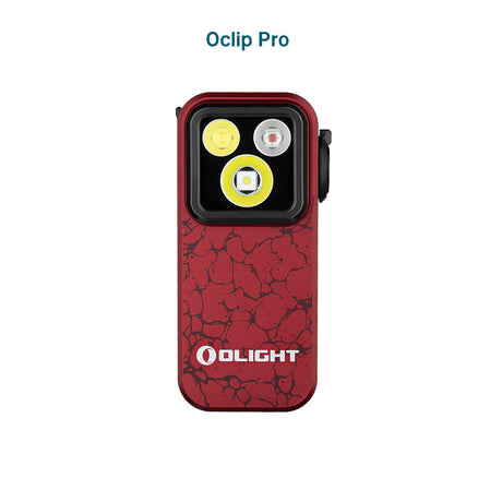 Olight Oclip Pro | torcia a clip multifunzione | 500 lm - Molten Lava