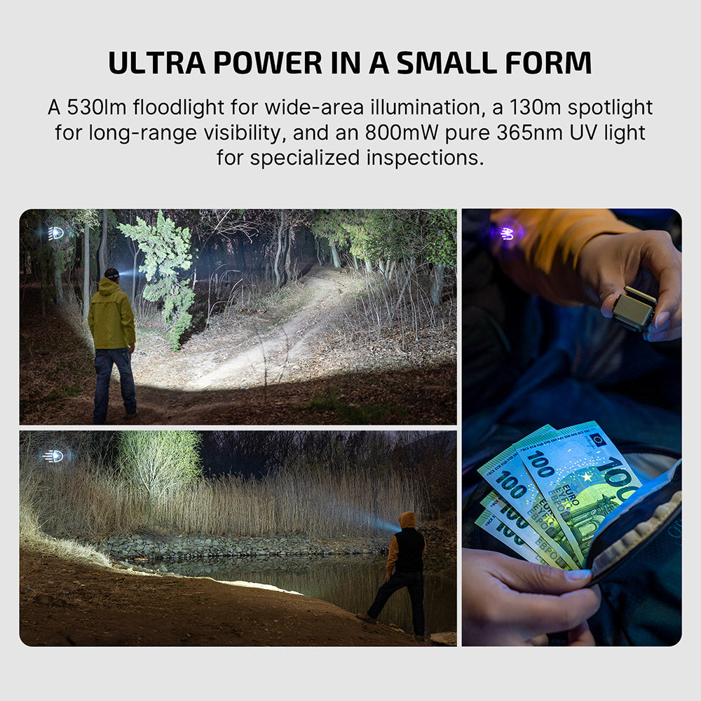 Olight Oclip Ultra | lampe EDC clip-on 3-en-1 | 530 lm - Olive Green