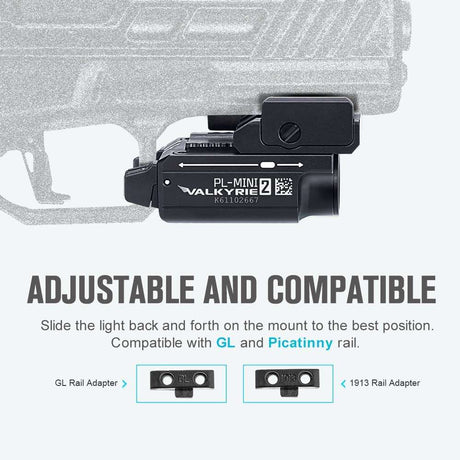 Olight PL-Mini 2 Valkyrie | kompakte Pistolenlampe | 600 lm