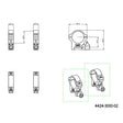 anelli per cannocchiale 30mm | slitta Picatinny con leva - Medio