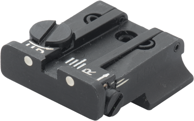 Smith & Wesson [Cal. 10 Cal. 45 3rd Gen] hausse réglable | points blancs