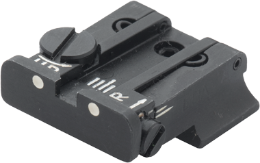 Smith & Wesson [Cal. 9 Cal. 40 3rd Gen & 1911E Cal. 45] hausse réglable | points blancs