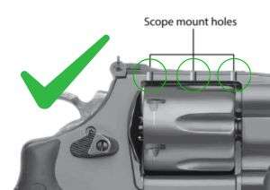 Smith & Wesson revolver [686 629 19 66 586 & other] verstellbare Visierung | Fiberoptik