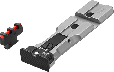 Smith & Wesson revolver [686 629 19 66 586 & other] Rotpunkt-ready verstellbare Visierung | Fiberoptik